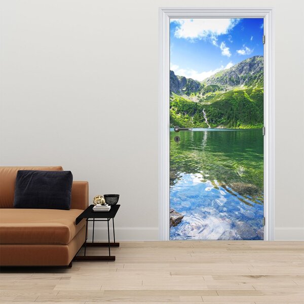 Fototapeta na dveře - Jezero v Tatrách (95x205cm)