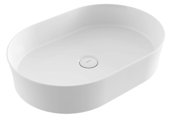 BOCCHI Sottile Slim Line - Umyvadlová mísa 550x380 mm, bez přepadu, bílá lesklá