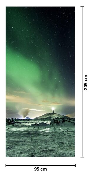 Fototapeta na dveře - Polární záře (95x205cm)