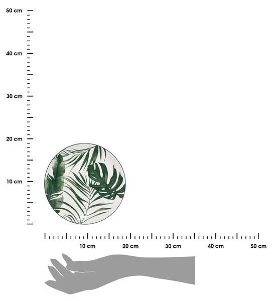 Porcelánový dezertní talíř Leafs, (fi) 19 cm, listy, sada 6ks
