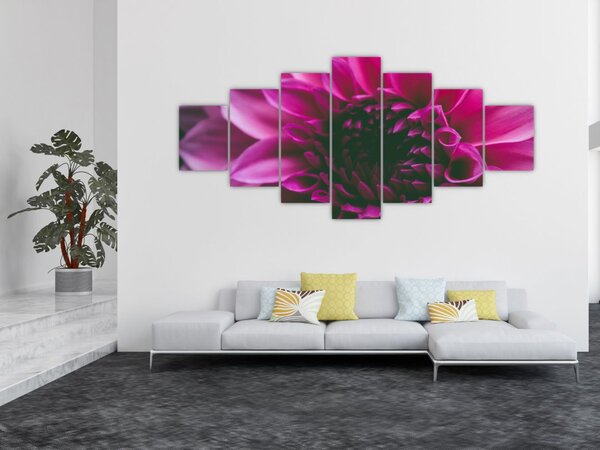 Obraz růžového květu (210x100 cm)