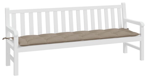 Poduška na zahradní lavici taupe 200x50x7 cm oxfordská látka
