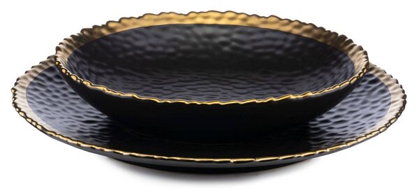 Keramický hluboký talíř Kati, (fi) 21 cm, černý