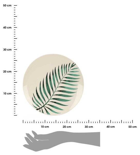 Porcelánový talíř Leafs 1, (fi) 27 cm, listy