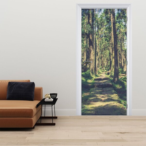 Fototapeta na dveře - Cesta mezi stromy (95x205cm)