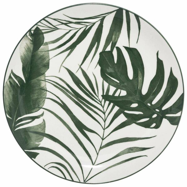 Porcelánový talíř Leafs, (fi) 26 cm, listy, sada 6ks