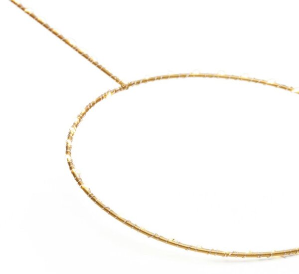 Zlatá světelná LED dekorace Kave Home Tamane 25 cm