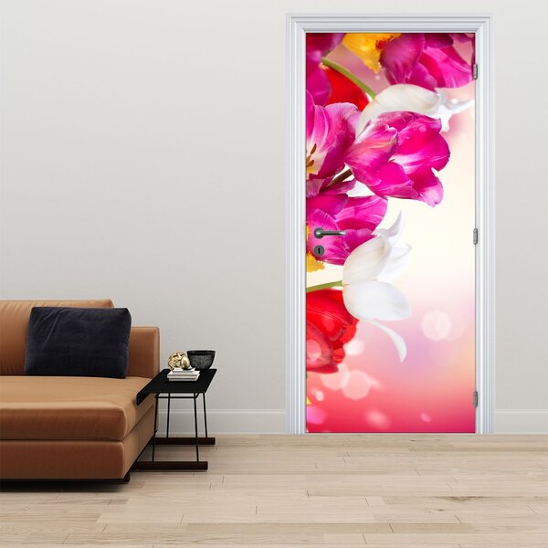 Fototapeta na dveře - Tulipány (95x205cm)