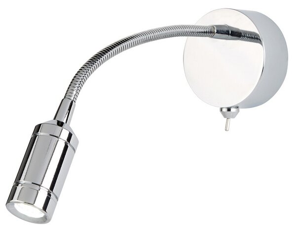 Searchlight 2256CC LED nástěnné svítidlo Wall 1x0.5W | 24lm | 3000K - vypínač na těle, chrom