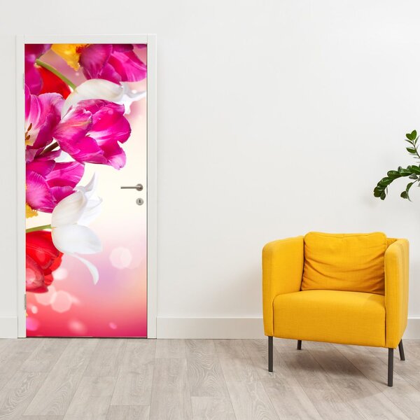 Fototapeta na dveře - Tulipány (95x205cm)