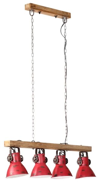 Stropní svítidlo 25 W červená patina 90 x 24 x 111 cm E27