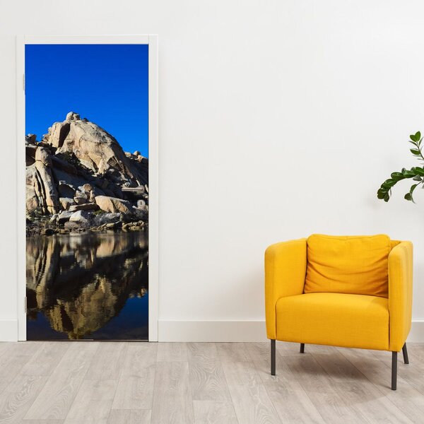 Fototapeta na dveře - Zrcadlení skal (95x205cm)