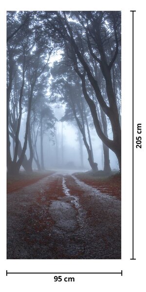 Fototapeta na dveře - Za deštivého dne (95x205cm)