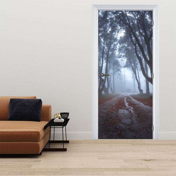 Fototapeta na dveře - Za deštivého dne (95x205cm)
