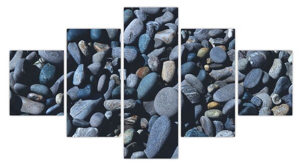 Obraz plážových oblázků (125x70 cm)