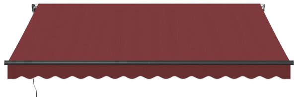 Automatická zatahovací markýza burgundská 400 x 350 cm
