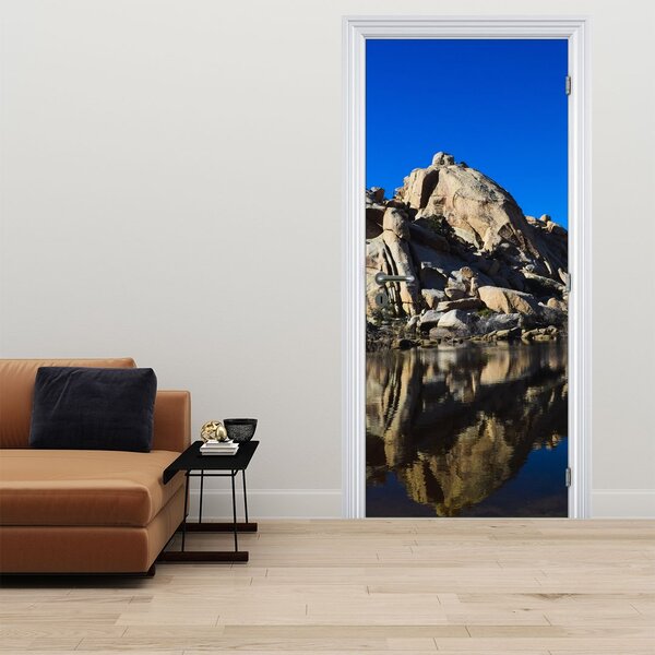 Fototapeta na dveře - Zrcadlení skal (95x205cm)