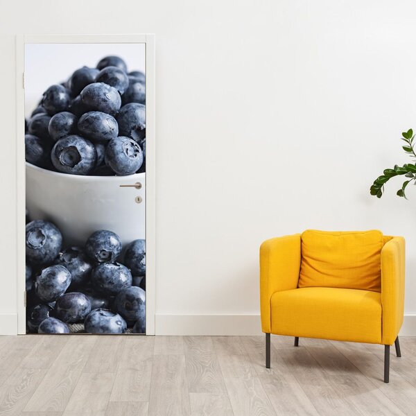 Fototapeta na dveře - Borůvky (95x205cm)