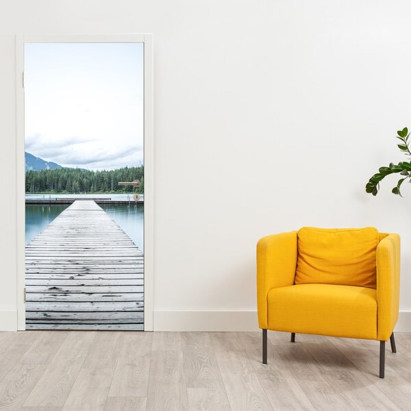 Fototapeta na dveře - Při pohledu z mola (95x205cm)