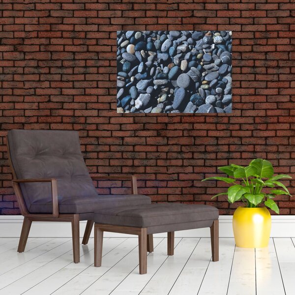 Obraz plážových oblázků (70x50 cm)