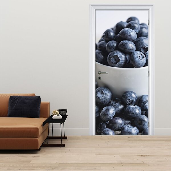 Fototapeta na dveře - Borůvky (95x205cm)