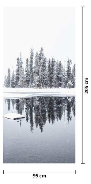 Fototapeta na dveře - Bylo bílo (95x205cm)