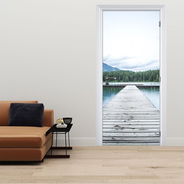 Fototapeta na dveře - Při pohledu z mola (95x205cm)