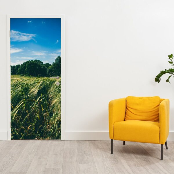 Fototapeta na dveře - Louka a les (95x205cm)