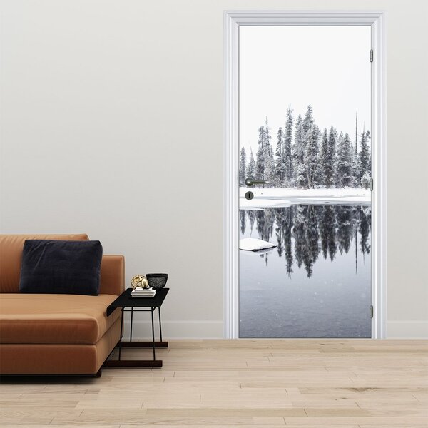 Fototapeta na dveře - Bylo bílo (95x205cm)
