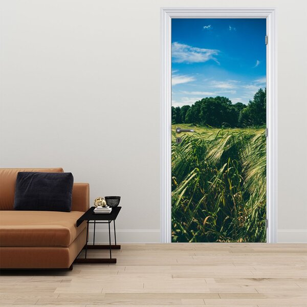 Fototapeta na dveře - Louka a les (95x205cm)