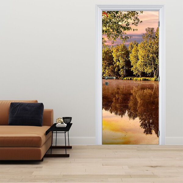 Fototapeta na dveře - Za řekou (95x205cm)