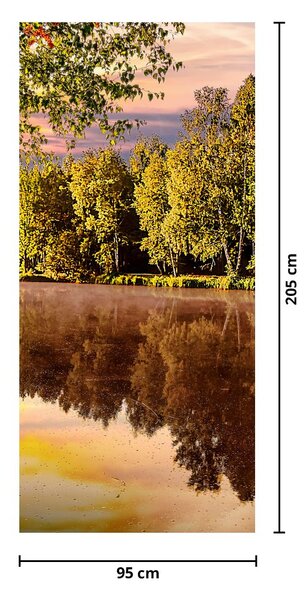 Fototapeta na dveře - Za řekou (95x205cm)