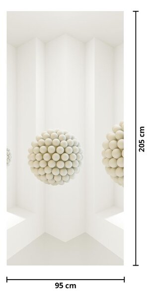 Fototapeta na dveře - Pohled dovnitř, abstraktní (95x205cm)