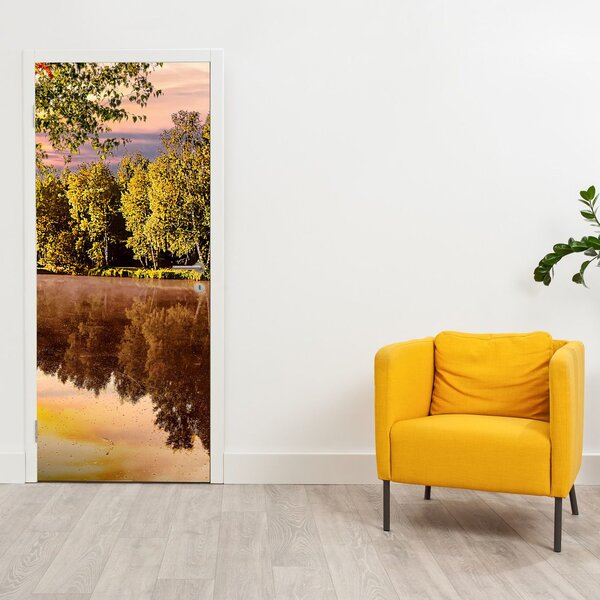 Fototapeta na dveře - Za řekou (95x205cm)