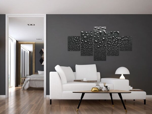 Obraz kapek vody (125x70 cm)
