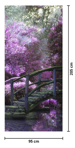 Fototapeta na dveře - Mystická zahrada (95x205cm)