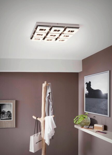 STROPNÍ LED SVÍTIDLO, 44/44/7 cm Eglo - Online Only svítidla, Online Only