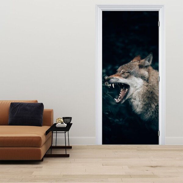 Fototapeta na dveře - Vlk (95x205cm)
