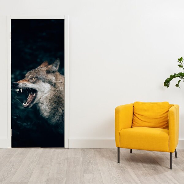 Fototapeta na dveře - Vlk (95x205cm)