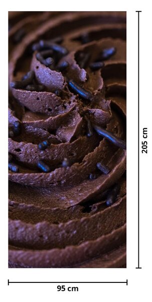 Fototapeta na dveře - Čokoládový cupcake (95x205cm)