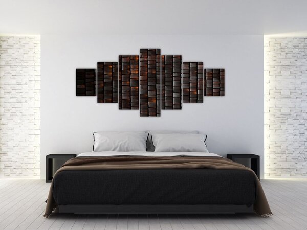 Moderní abstraktní obraz (210x100 cm)
