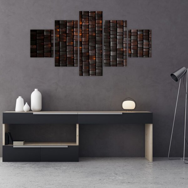 Moderní abstraktní obraz (125x70 cm)