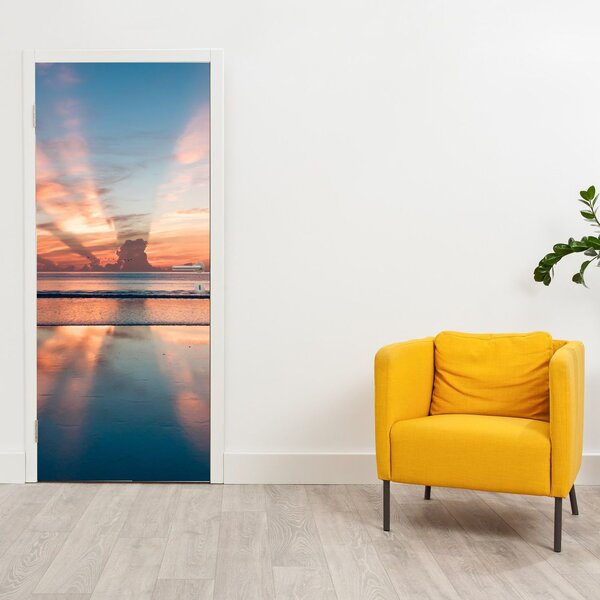 Fototapeta na dveře - Sluneční paprsky nad Daytonskou pláži (95x205cm)