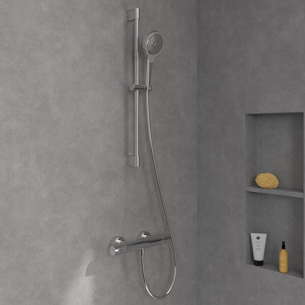 Sada bateria prysznicowa Villeroy & Boch Universal Taps & Fittings TVS00001700061, sprchová sada Villeroy & Boch Verve Showers TVS10900700061