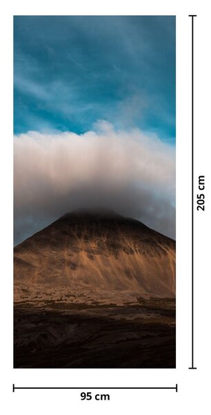 Fototapeta na dveře - Mrak nad vrcholkem (95x205cm)