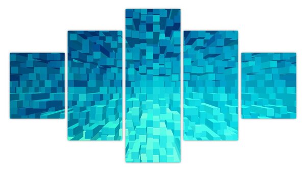 Obraz - abstraktní kostky (125x70 cm)