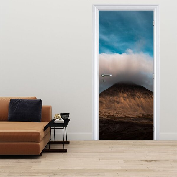 Fototapeta na dveře - Mrak nad vrcholkem (95x205cm)