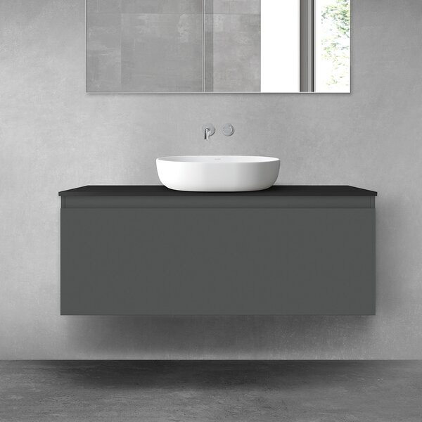 Oltens Vernal skříňka 120x45.6x47 cm pod umyvadlo závěsná grafitová 60016400