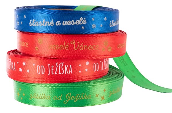 Vánoční stuha Od Ježíška 25 m