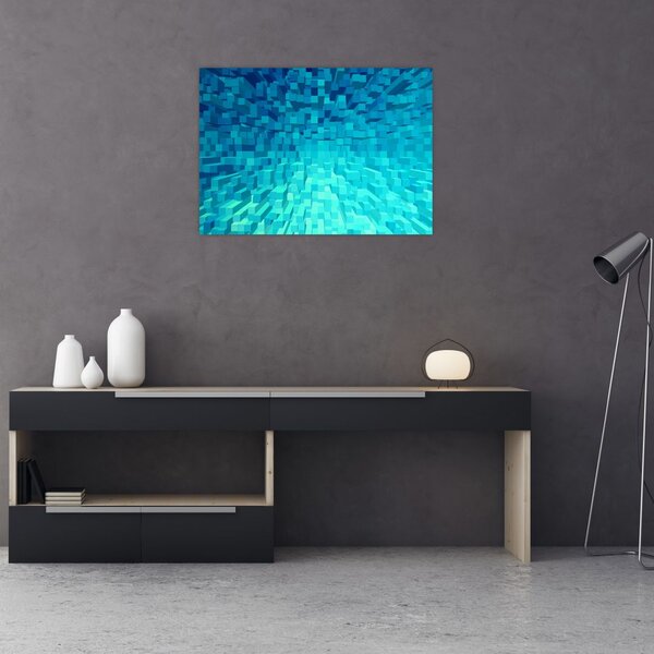 Obraz - abstraktní kostky (70x50 cm)